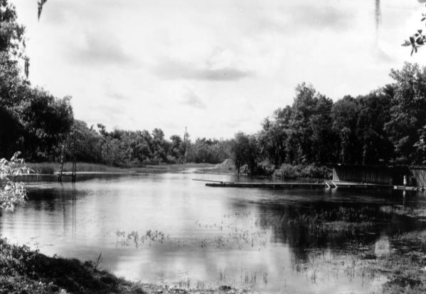 Historic view of Blue Springs near the former town of Juliette, Florida