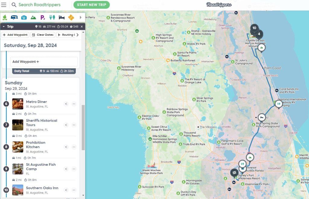 Roadtripper Road Trip Planner Attractions