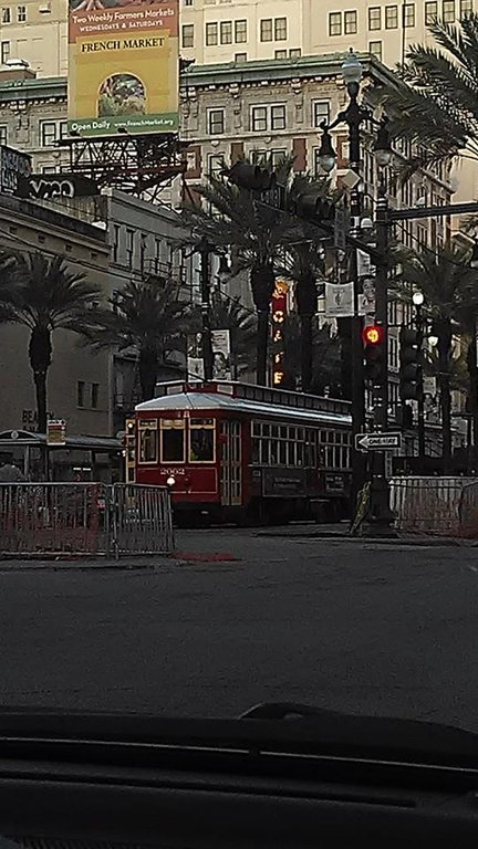 Streetcar trolley in New Orleans