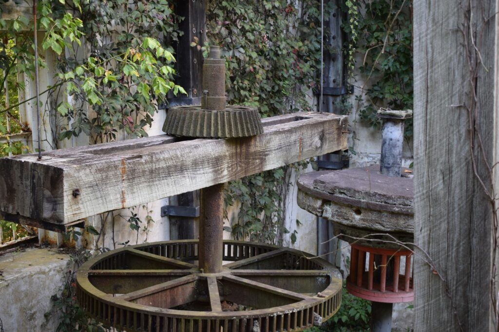 The gears of Black Rock Mill rusted in place.