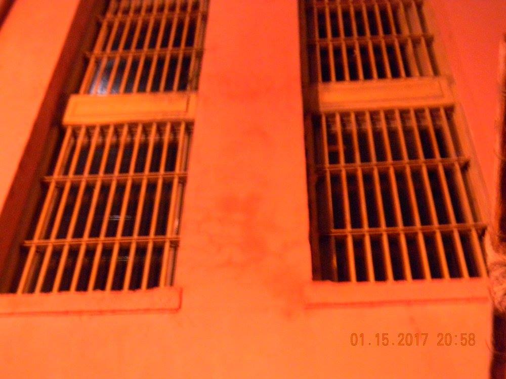 The bars over the new windows of the Old Jail in St. Augustine Florida