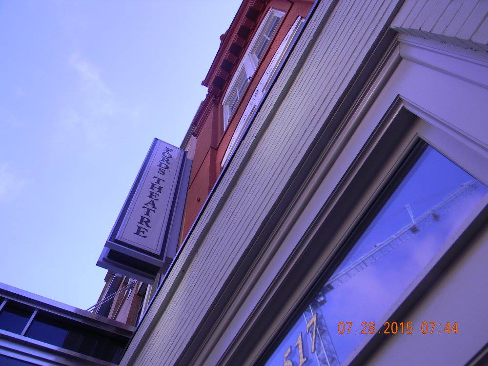 Looking up at Ford’s Theatre in Washington, D.C., where one night in 1865 changed American history forever