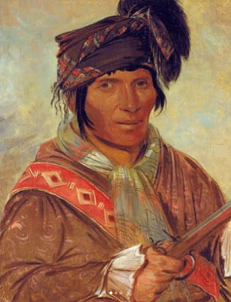Historic illustration associated with Ahaya, known as the Cowkeeper, an 18th-century leader of the Alachua Seminoles.