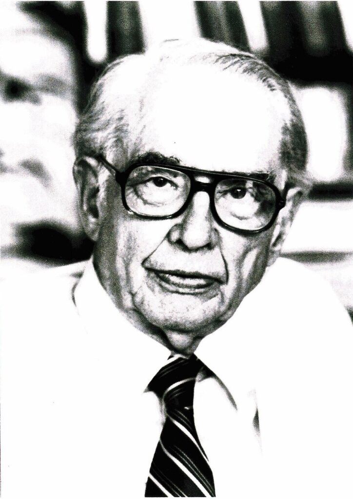 Portrait of physicist and computing pioneer John Vincent Atanasoff, who spent part of his childhood in Brewster, Florida.