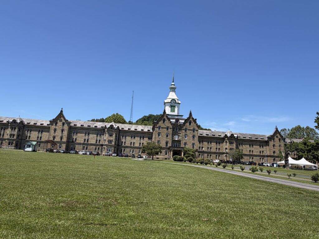 Historic Trans-Allegheny Lunatic Asylum Kirkbride building in Weston, West Virginia