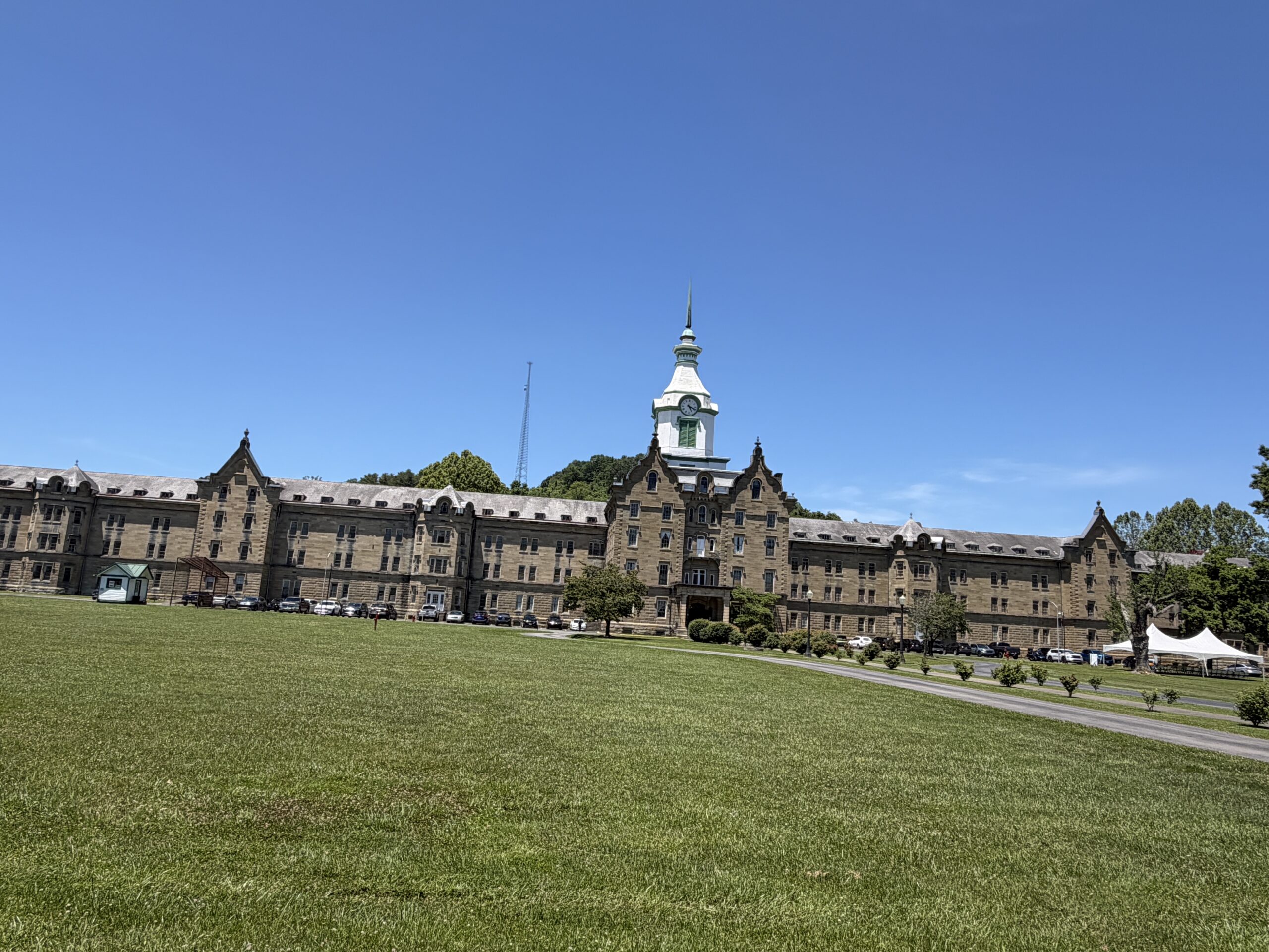 Historic Trans-Allegheny Lunatic Asylum Kirkbride building in Weston, West Virginia